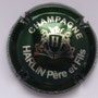 Marque : HARLIN Père & fils N° Lambert : 4 Couleur : Vert foncé et métal Description : Lettre H dans un blason couronné soutenu par deux lions  Emplacement :