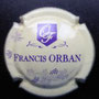 Marque : ORBAN Francis N° Lambert : 1 Couleur : Fond crème Description : Initiales FO en lettres cursives - nom de la marque   Emplacement :