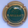 Marque : GERBAUX Régis N° Lambert : 14 Couleur : Vert, contour or Description : Lettres RG stylisées et couronnées  Emplacement : 