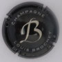 Marque : BROCHET Louis N° Lambert : 1 Couleur : Noir et gris Description : Lettre B stylisée et nom de la marque.   Emplacement : 