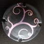 Marque : GENERIQUE  N° Lambert : 881a Couleur : Noir et rosé  Description : Série soft - vigne et raisin  Ref perso :