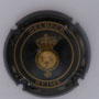 Marque : DELBECK N° Lambert : 13 Couleur : Noir et or Description : Fleurs de lys dans un cartouche surmonté d'une couronne Emplacement : 