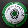 Marque : OUDINOT N° Lambert : 2 Couleur : Contour vert  Description : 3 étoiles dans un cercle vert couronné  Emplacement : 