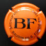 Marque : BAUDIN & Fils N° Lambert : 4 Couleur : Orange et noir Description : Initiales BF en   lettres capitales  Emplacement :  