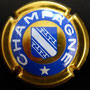 Marque : GENERIQUE  N° Lambert : 447 -  bleu foncé Couleur : Or et bleu foncé, grandes lettres Description : Ecusson de la Champagne  Ref perso : 904-01-02