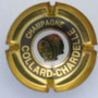 Marque : COLLARD - CHARDELLE  N° Lambert : 2 impression verso Couleur : Noir et or Description : Tonneau et nom de la marque  Emplacement : 