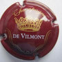 Marque :  VILMONT (de) N° Lambert : 1 Couleur :  Bordeaux, Or et Blanc Description : Nom de la marque surmonté d'une couronne  Emplacement : 106-06-01