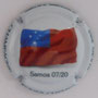 Marque : CHEMIN Roger N° Lambert : 3f Couleur : Fond blanc Description : Drapeau Samoa Emplacement : 