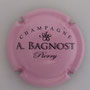 Marque : BAGNOST Arnaud N° Lambert : 18 foncé Couleur : Rose foncé et noir Description : Initiales stylisées au dessus du nom de la marque  Emplacement : 