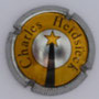 Marque : HEIDSIECK Charles N° Lambert : 43a Couleur : Petite écriture. Contour rayé métal, cercle jaune. 32 mm Description : Comète  Emplacement : 