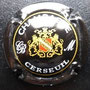 Marque : MATHELIN  N° Lambert : 1 Couleur : Fond noir Description : Blason couronné, soutenu par deux lions. Initiales CBM  Emplacement : 