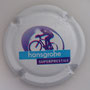 Marque : VAUTRAIN Marcel N° Lambert : 93b essai Couleur : Fond blanc, dessin bleuté - essai Description : Cyclocross - nom de la marque  Emplacement : 