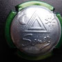 Marque : SENEZ N° Lambert : 36 Couleur : Estampée, Contour Vert Description : Triangle triple, lune et   soleil   Emplacement : 