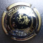 Marque : HERBELET Christophe N° Lambert : 7 Couleur : Noir et Or, striée Description : Initiales en capitale dans un blason surmonté d'un heaume  Emplacement : 