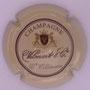 Marque : VILMART & Cie N° Lambert : 3 Couleur : Crème et bordeaux. III millénaire  Description : Blason soutenu par deux lions - nom de la marque Emplacement : 