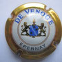 Marque : VENOGE (de) N° Lambert : 10 Couleur : Or, barre blanche Description : Blason 3 étoiles, surmonté d'un heaume et encadré par 2 lions  Emplacement : 104-07-03