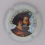 Marque : COUTIN HENRI N° Lambert : 2w Couleur : fond blanc avec fleur de lys, portrait polychrome Description : François 1er - nom de la marque  Emplacement : 