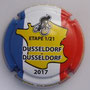 Marque : CLERGEOT Daniel N° Lambert : NR Couleur : Fond marron Description : Tour de France 2017 - Dusseldorf - Dusseldorf - nom de la marque  Ref perso :