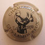 Marque :   LAMOUREUX Guy N° Lambert : 18 Couleur : Crème et noir  Description : Dom Pérignon  Emplacement : 066-08-01