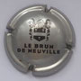 Marque : LEBRUN de NEUVILLE  N° Lambert : 23 Couleur : Argent et noir Description : Nom de la marque Emplacement : 