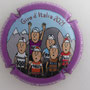 Marque : ROUYER Philippe N° Lambert : A22c Couleur : Polychrome, contour violet Description : Groupe de cyclistes Giro 2021 - nom de la marque  Emplacement : 