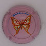 Marque : RENARD Gérard N° Lambert : 1b Couleur : Fond rose Description : Papillon Braellsia - nom de la marque   Emplacement : 