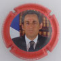 Marque : ROBERT Jérôme N° Lambert : 9c Couleur : Polychrome, contour rouge Description : Nicolas Sarkozy - nom de la marque  Emplacement : 