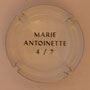 Marque : SERGENT Roger N° Lambert : 1.4 verso Couleur : Polychrome, contour blanc Description : Armoiries Marie Antoinette - Nom de la marque Emplacement : 