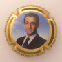 Marque : MIGNON Pierre N° Lambert : 49 Couleur : Contour Or. Grand Portrait Description : Nicolas Sarkozy nom de la marque Emplacement : 