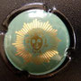 Marque : LAURENT - PERRIER  N° Lambert : 61 Couleur :  Turquoise, contour Noir Description : Cuvée Grand siècle. Soleil brillant  Emplacement : 