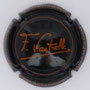 Marque : VAUTRELLE François N° Lambert : 12 Couleur : Noir et orange  Description : Signature  orange - nom de la marque Emplacement : 
