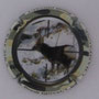 Marque : DINVAUT BenoîtN° Lambert : 2b Couleur : Contour gris, polychrome Description : La chasse - cerf skia : nom de la marque  Emplacement : 