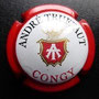 Marque : TRUFFAUT André N° Lambert : 1 Couleur : Contour rouge, blanc Description : Initiales dans un blason   couronné. Nom de la marque  Emplacement : 