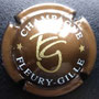 Marque : FLEURY - GILLE N° Lambert : 17  Couleur :  Fond marron Description : Initiales FG - Nom de la marque Emplacement : 