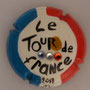 Marque : SV - CAPSULES N° Lambert : NR9 Couleur : Contour bleu, blanc, rouge. Fond blanc avec strass Description : Tour de France 2017  Emplacement : 