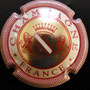 Marque : GENERIQUE  N° Lambert : 587 Couleur : Rose Description : Blason couronné, soutenu par deux lions  Ref perso : 906-04-01