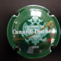 Marque : CANARD - DUCHENE N° Lambert : 55  Couleur : Vert foncé Description : Armoiries, grand sabre, petit 1868   Emplacement : 022-02-02
