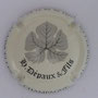 Marque : DEPAUX H & fils N° Lambert : 12 Couleur : Crème et noir Description : Feuille de vigne et nom de la marque  Emplacement : 