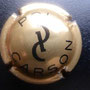 Marque : POL CARSON N° Lambert : 1 - clair Couleur : Or-Bronze et noir Description : Initiales stylisées  Emplacement : 090-05-04