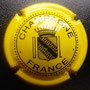 Marque : DUVAL LEROY N° Lambert : 12b Couleur :  Jaune et noir. Ecusson fin Description : Ecusson Champagne  Emplacement : 