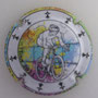 Marque : VEZIEN Marcel N° Lambert : 199 Couleur : Fond blanc, cercle blanc mat, contour multicolore Description : TDF 2021 - nom de la marque   Emplacement :