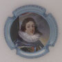 Marque : HERVIEUX - DUMEZ N° Lambert : 12h Couleur : Polychrome, contour bleu Description : Louis XIII - nom de la marque  Emplacement : 