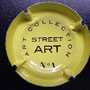 Marque : GENERIQUE  N° Lambert : 892 verso Couleur : Jaune et bleu Description : Le street art - Vigne et   raisins  Ref perso :