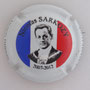 Marque : THIRION Jacques N° Lambert : 1fb Couleur : Fond bleu, blanc , rouge, contour blanc  Description :Nicolas Sarkozy président de la République - nom de la marque Emplacement : 