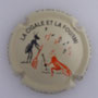 Marque : BARON Albert N° Lambert : 15 Couleur : Fond crème, cigale rouge Description : La cigale et la fourmi - nom de la marque  Emplacement : 
