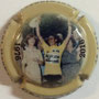 Marque : MONTHAUBAN N° Lambert : 35 Couleur : Jaune et noir, contour Jaune Description : Lucien Van Impe vainqueur Tour de France 1976 - Nom de la marque Emplacement : 