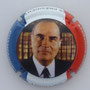 Marque : LHUILLIER Philippe N° Lambert : 25u Couleur : Contour bleu, blanc, rouge Description : François Mitterand - nom de la marque Emplacement : 