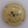 Marque : CHARLES MONTAINE N° Lambert : 1 Couleur : Crème, or et noir Description : Initiales CM - Nom de la marque Emplacement :