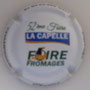 Marque : HESTON Charles N° Lambert : 33 Couleur : Polychrome, fond blanc  Description : 50ème Foire aux fromages LA CAPELLE - nom de la marque sur le contour  Emplacement : 
