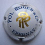 Marque : POL ROGER N° Lambert : 61 Couleur : Blanc. PR Or Description : Initiales stylisées  Emplacement : 